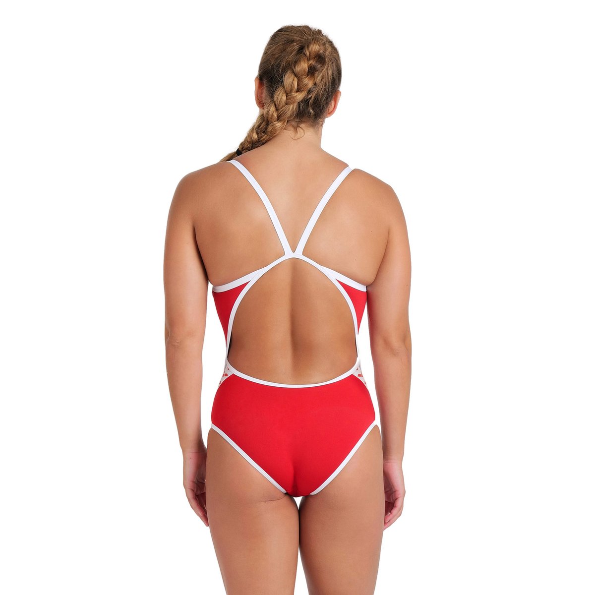 Maillot de bain Performance Icons Super Fly Back Solid red-white, ARENA