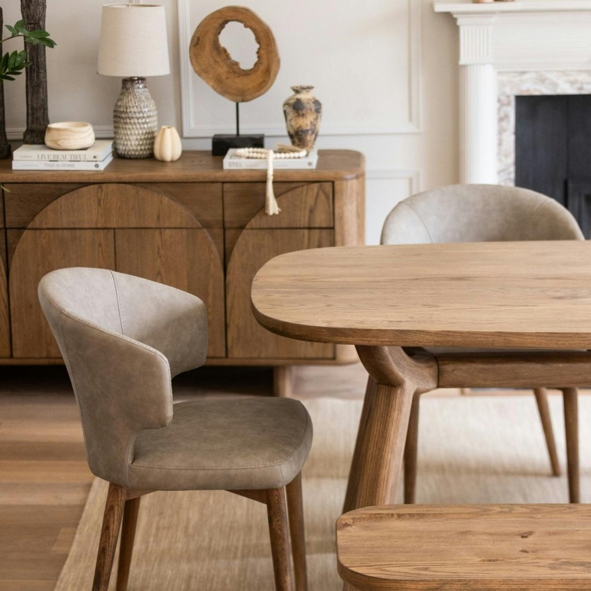 Table à manger moderne en chêne 200 cm KYOTO bois naturel, PIER IMPORT