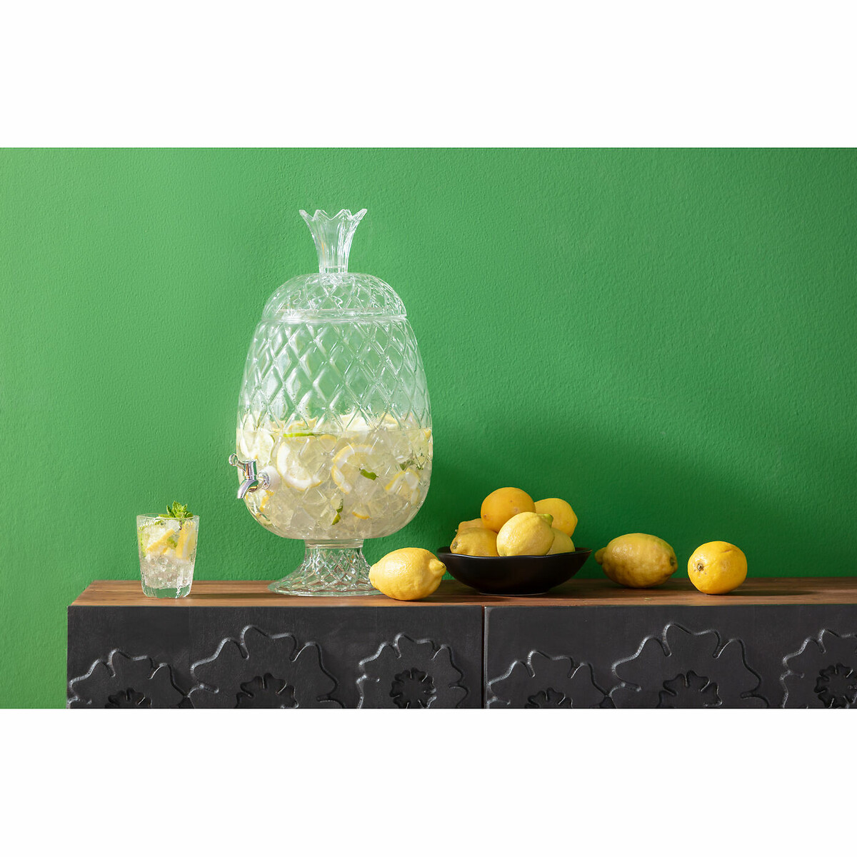 Getränkespender Pineapple Klar (2/tlg.) transparent, KARE DESIGN