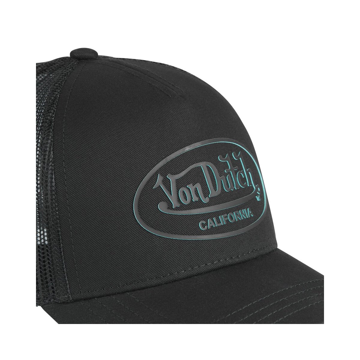 Casquette Trucker Log noir/turquoise, VON DUTCH