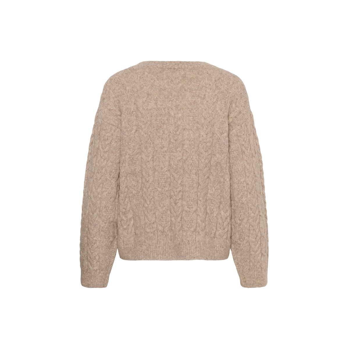 Pullover tricoté beige walnut melange, SOAKED IN LUXURY