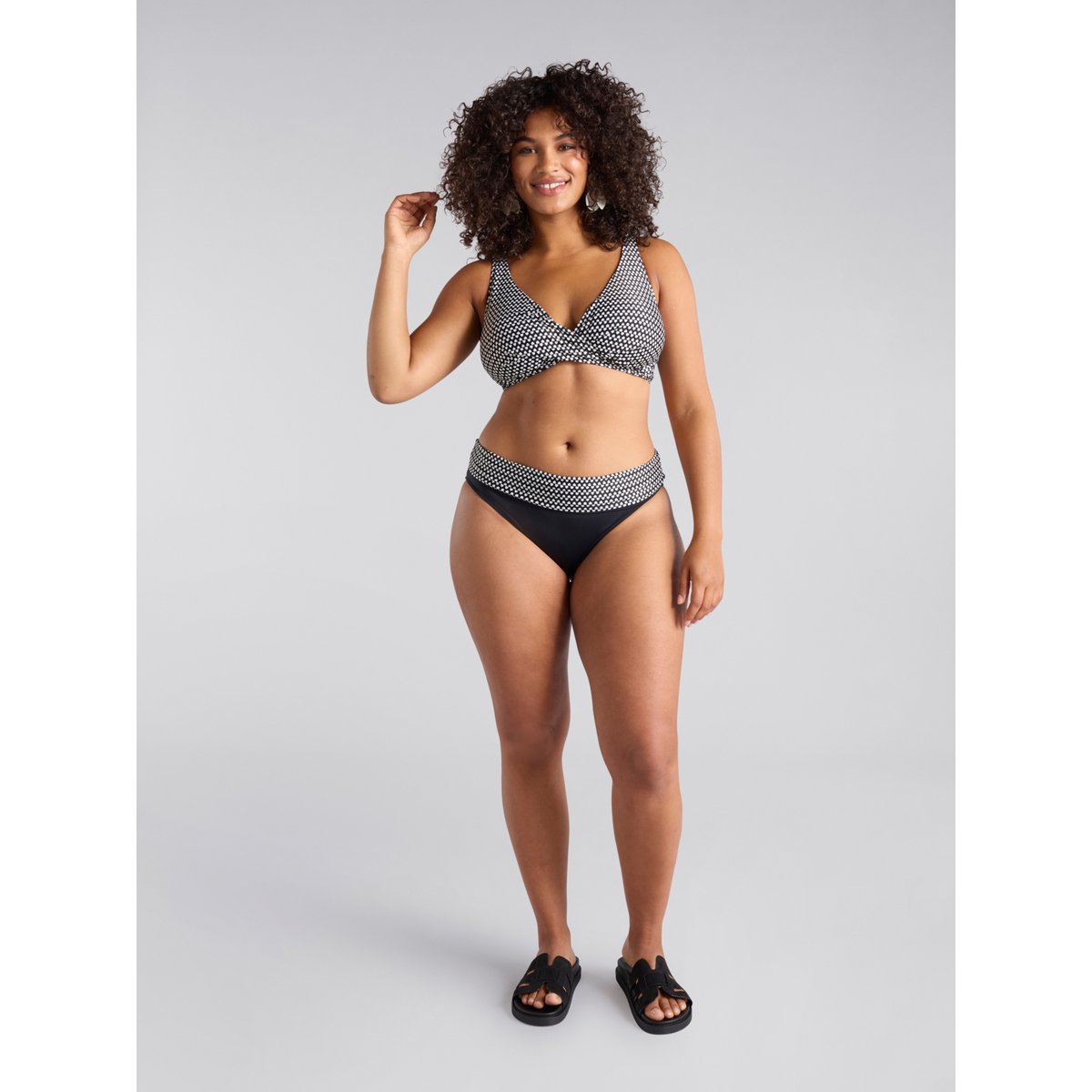Bikini imprimé tribal noir, FIORELLA RUBINO