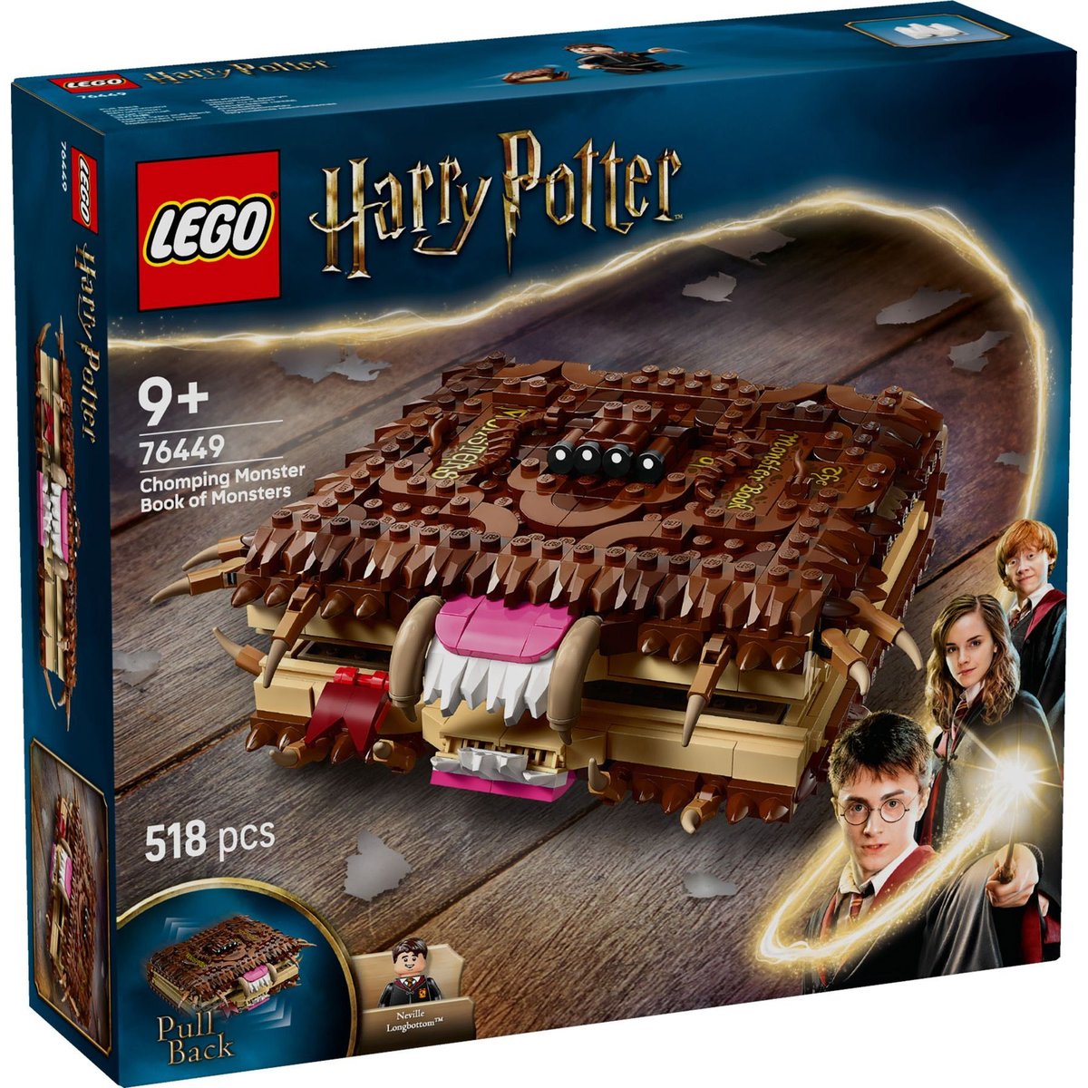 LEGO Harry Potter : Le Monstrueux Livre des Monstres (76449) - Set de Construction Magique marron, LEGO