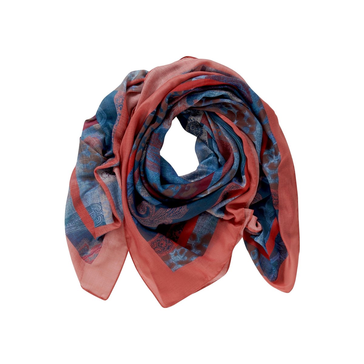 Foulard à impression bleu/rouge, BETTY BARCLAY