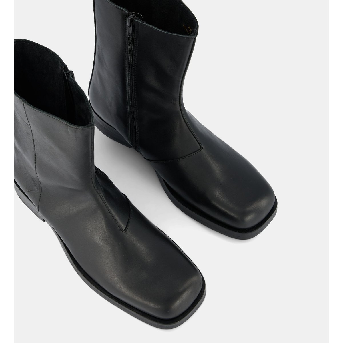 Bottines orace cuir noir, COMPTOIR GL