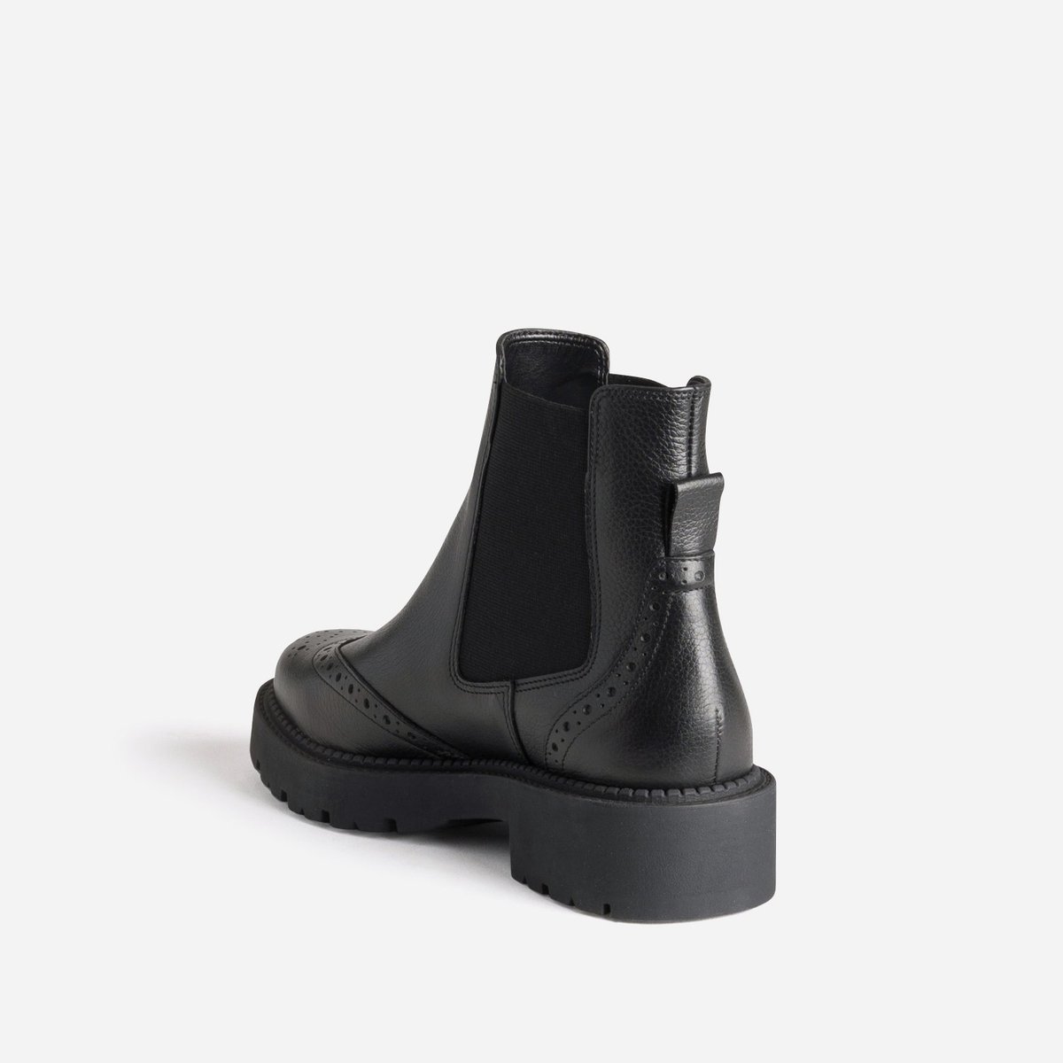 Boots en cuir LOANE noir, TEXTO