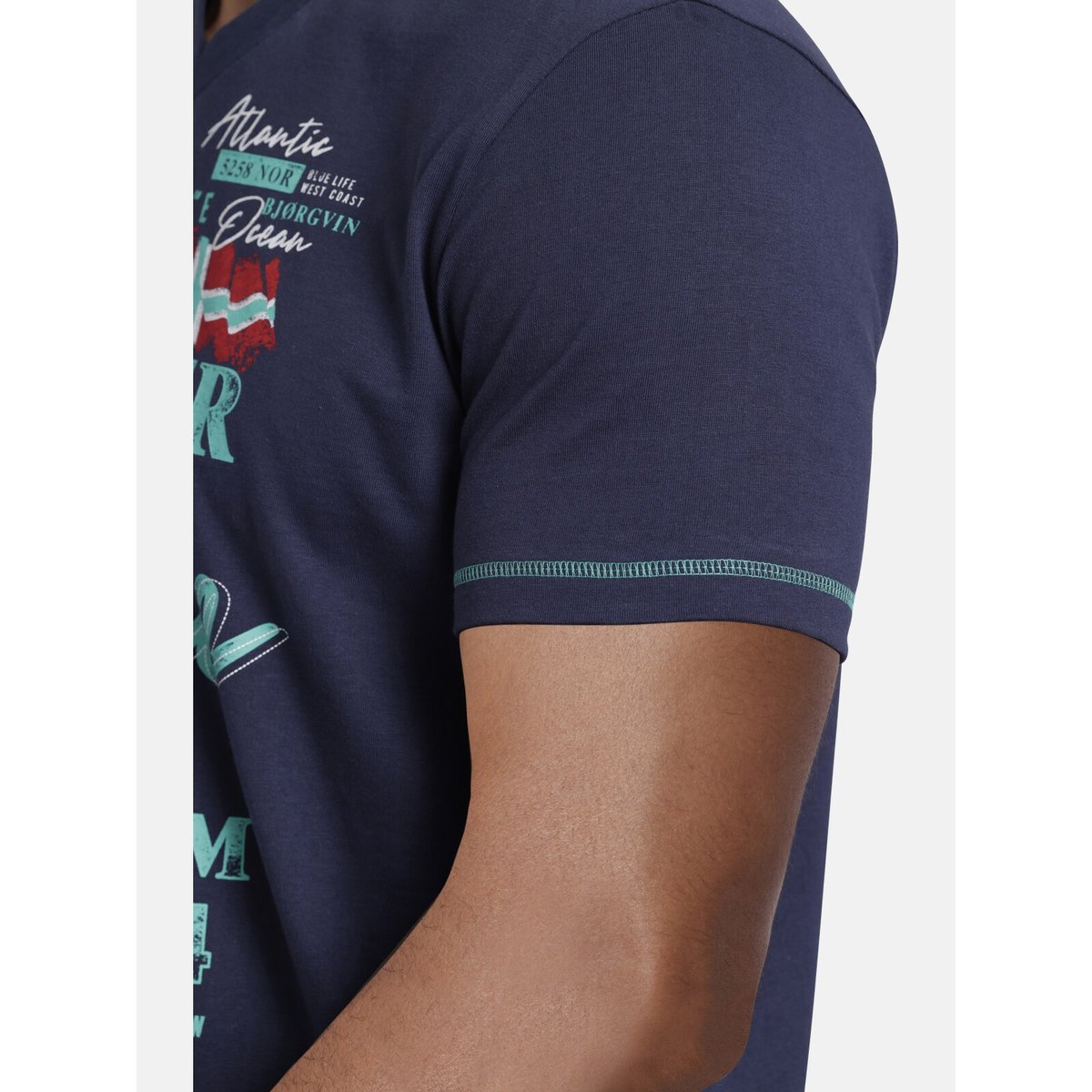 T-shirt NORDGER bleu foncé, JAN VANDERSTORM