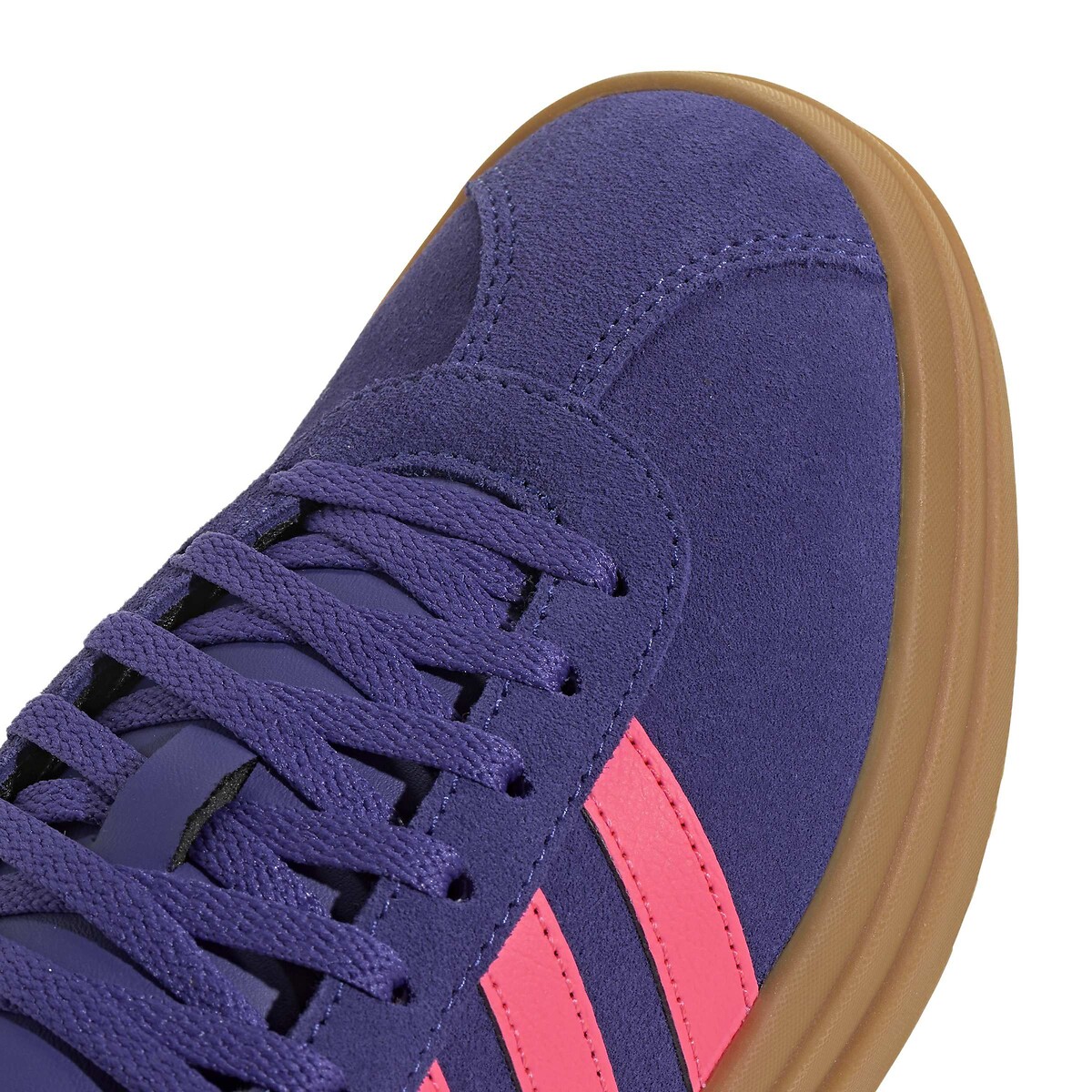 Zapatillas de piel VL COURT BOLD azul marino/rosa , ADIDAS SPORTSWEAR