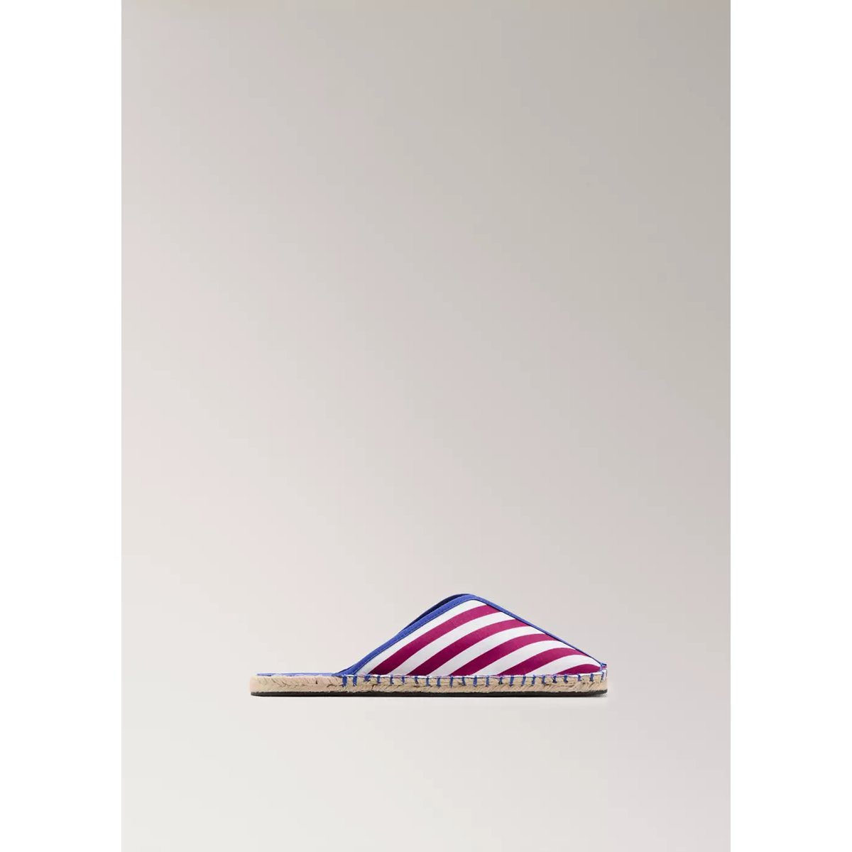 Espadrilles sparte rayées fuchsia, MANGO