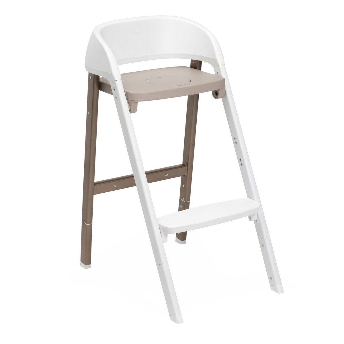Chaise haute Crescendo Up Pearl Cooper re_lux blanc, CHICCO