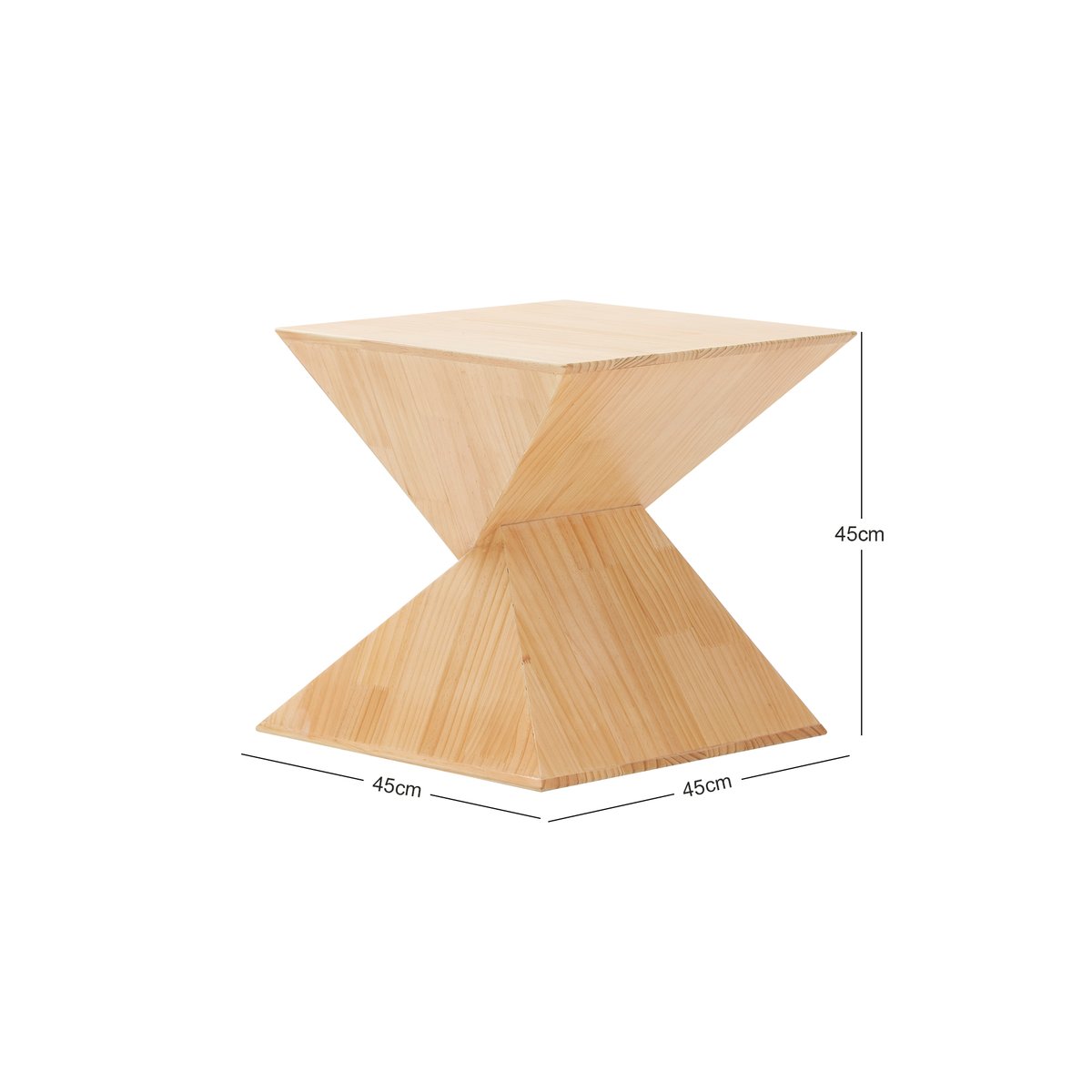 Table d'appoint, bois, EMDEN bois naturel, NORDLYS