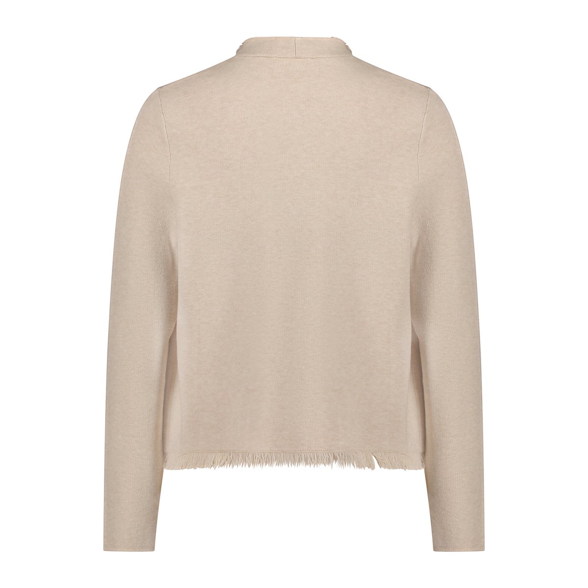 Cardigan en maille à franges beige, CARTOON