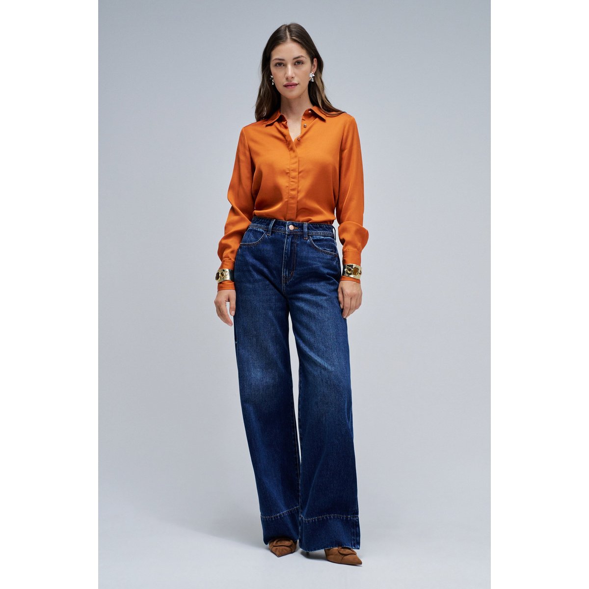 CHEMISE BASIQUE orange, SALSA JEANS