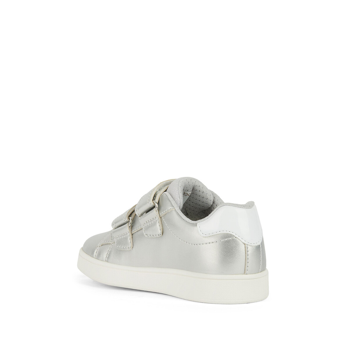 Kids Eclyper Breathable Trainers with Touch 'n' Close Fastening silver-coloured, GEOX