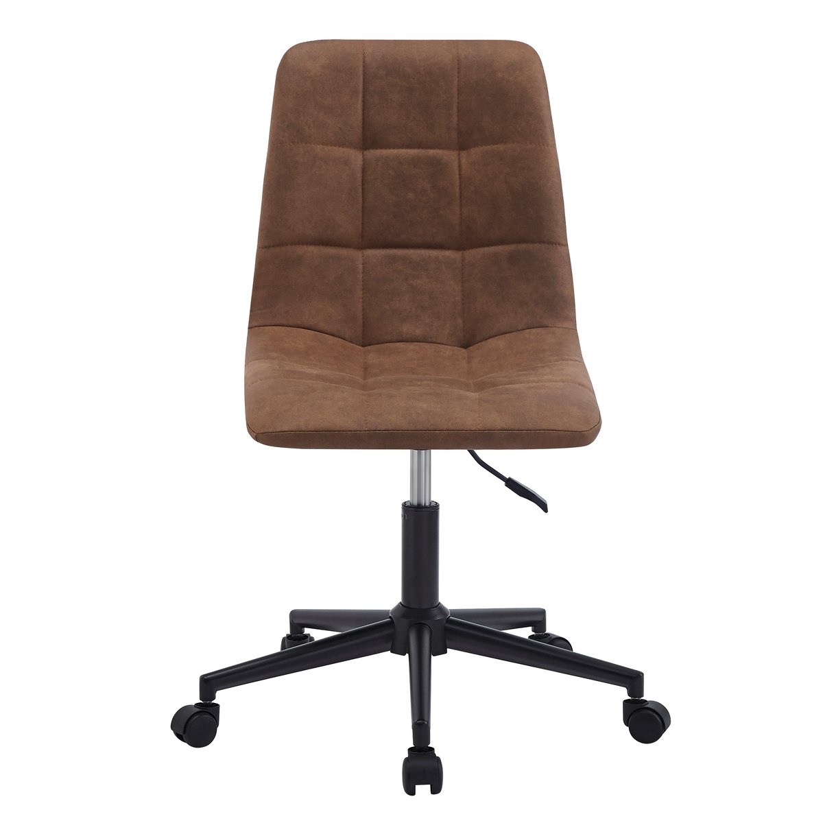 Chaise de bureau, base métallique, BJORN marron vintage, NORDLYS