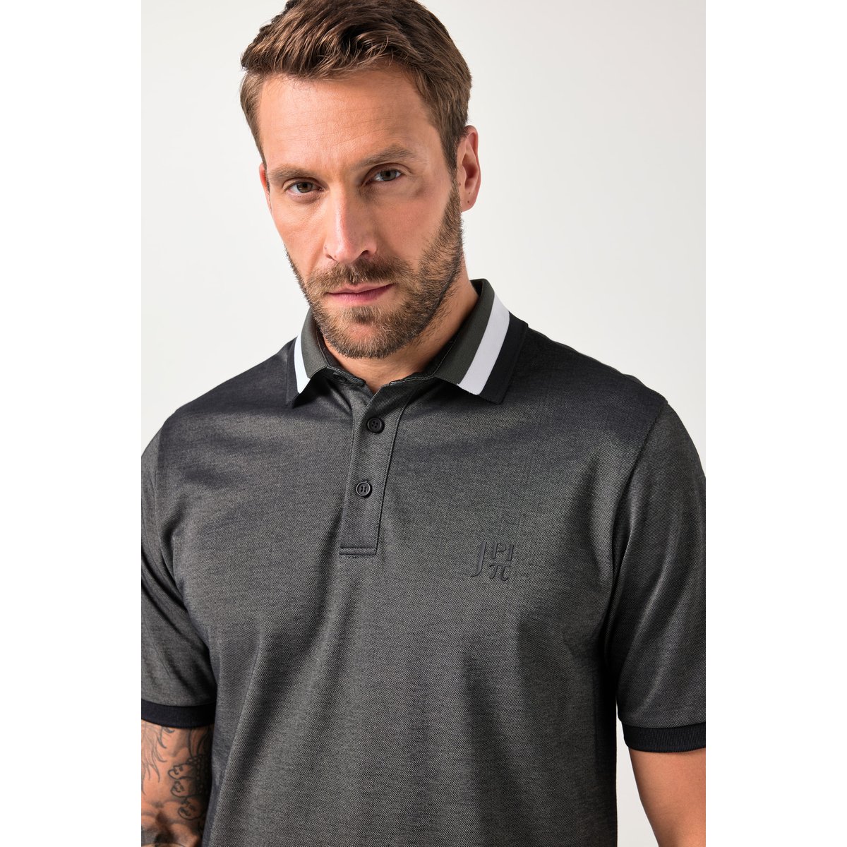 Polo TwoTone spécial golf noir, JP1880
