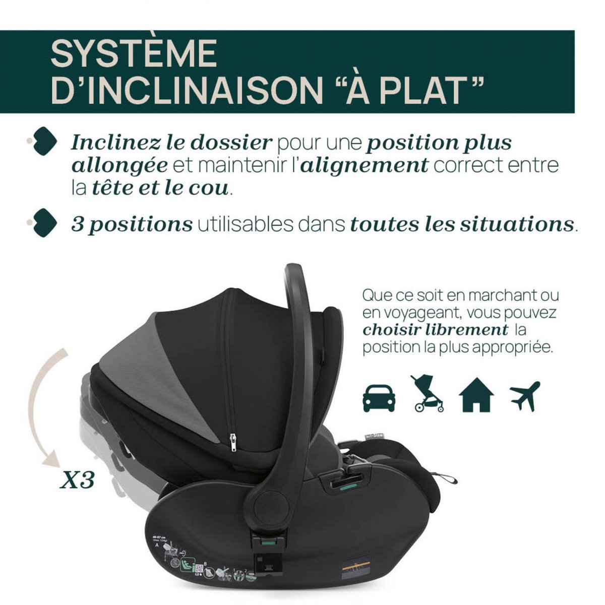 Siège auto First Seat Recline i-Size black satin amber glow, CHICCO