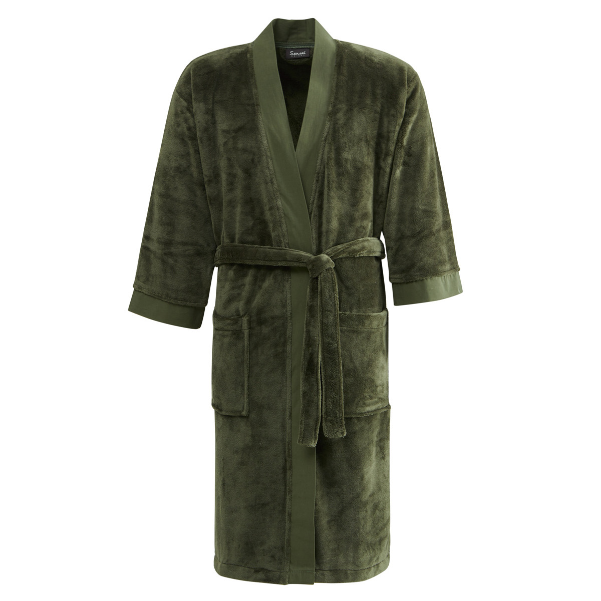 Robe de chambre polaire léger mixte LAHTI eucalyptus, SENSEI MAISON