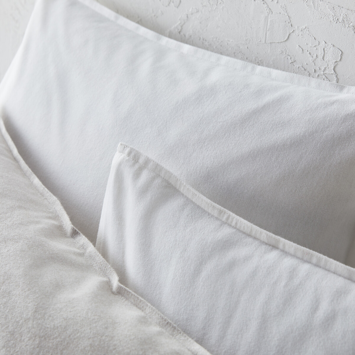 Housse de couette, flanelle coton, Clara blanc, LA REDOUTE INTERIEURS