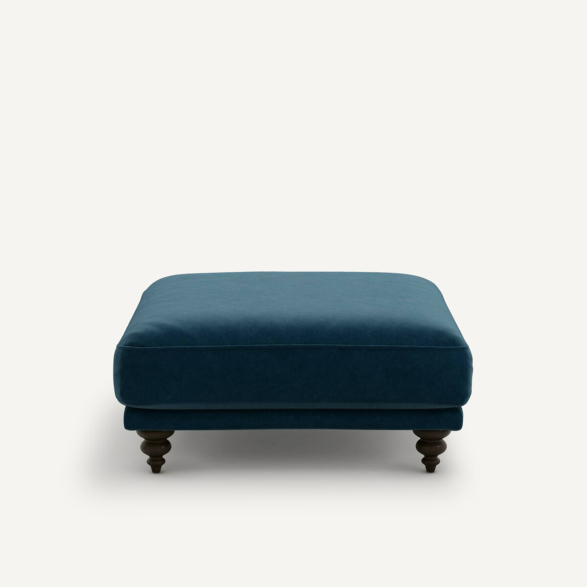 Repose-pieds velours, Lazare bleu paon, AM.PM