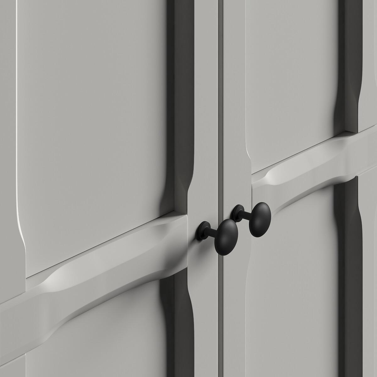 Eugénie 2-Door Wardrobe light grey, LA REDOUTE INTERIEURS