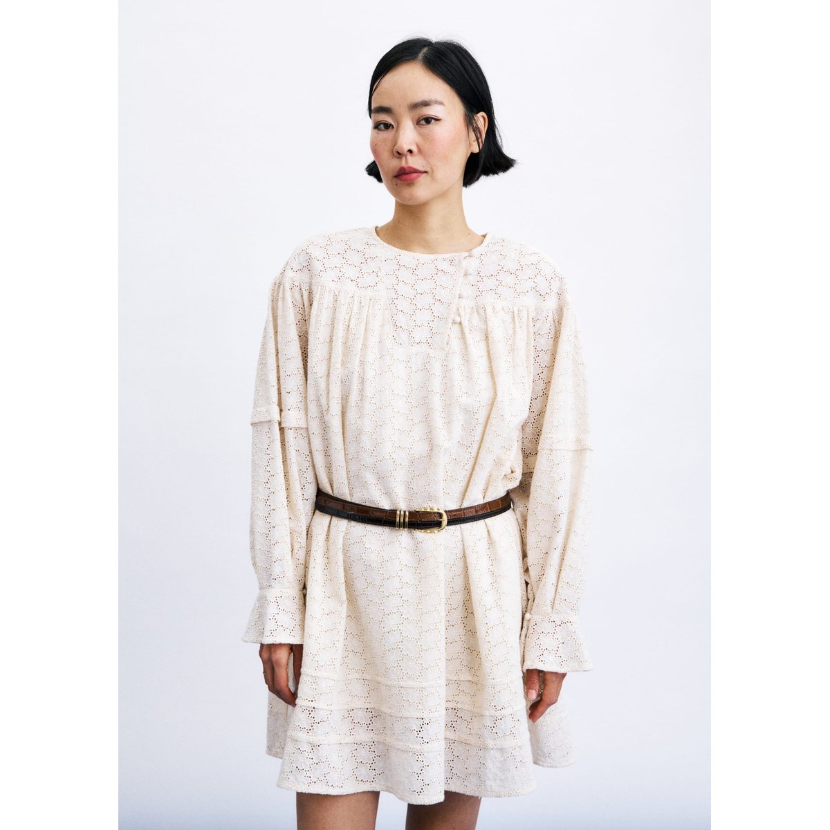 Robe Skyros en coton SKYROS beige crème, FRNCH