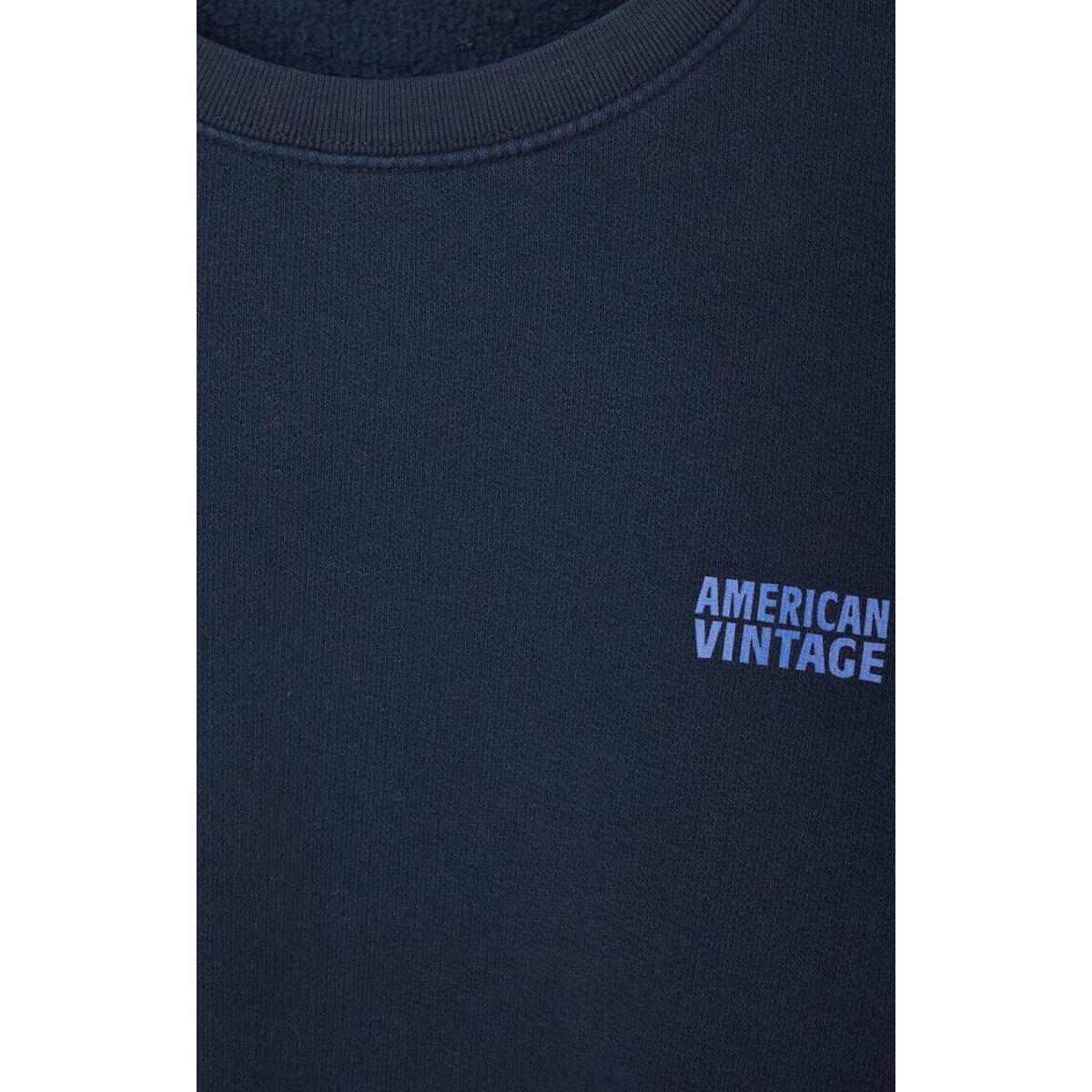Sweat col rond IZUBIRD marine, AMERICAN VINTAGE