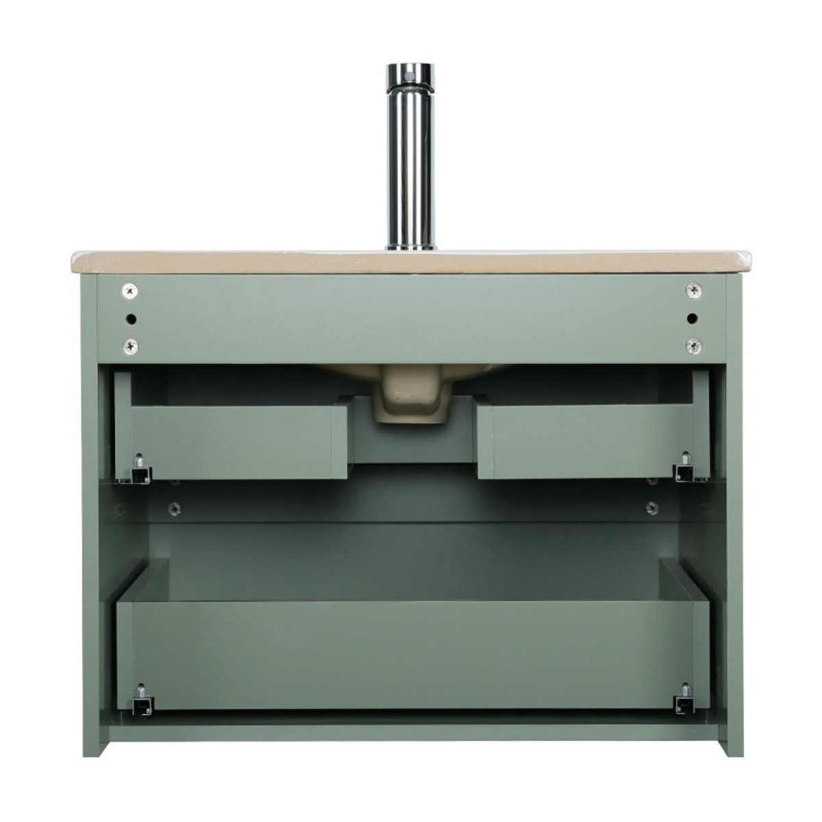 Meuble simple vasque Sorrento vert, MOB IN
