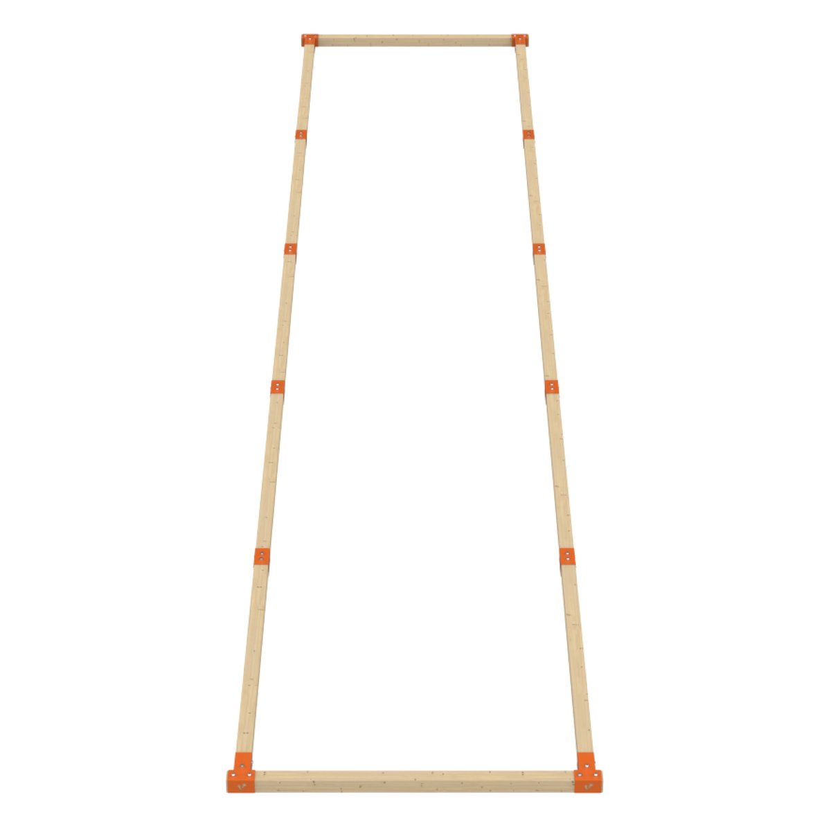 Terrain de pétanque Terrain de pétanque 10 x 2 M marron - orange, TP TOYS