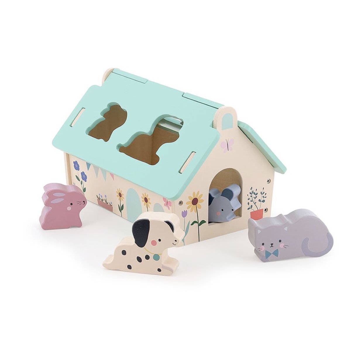 Mini ferme des formes beige, VILAC