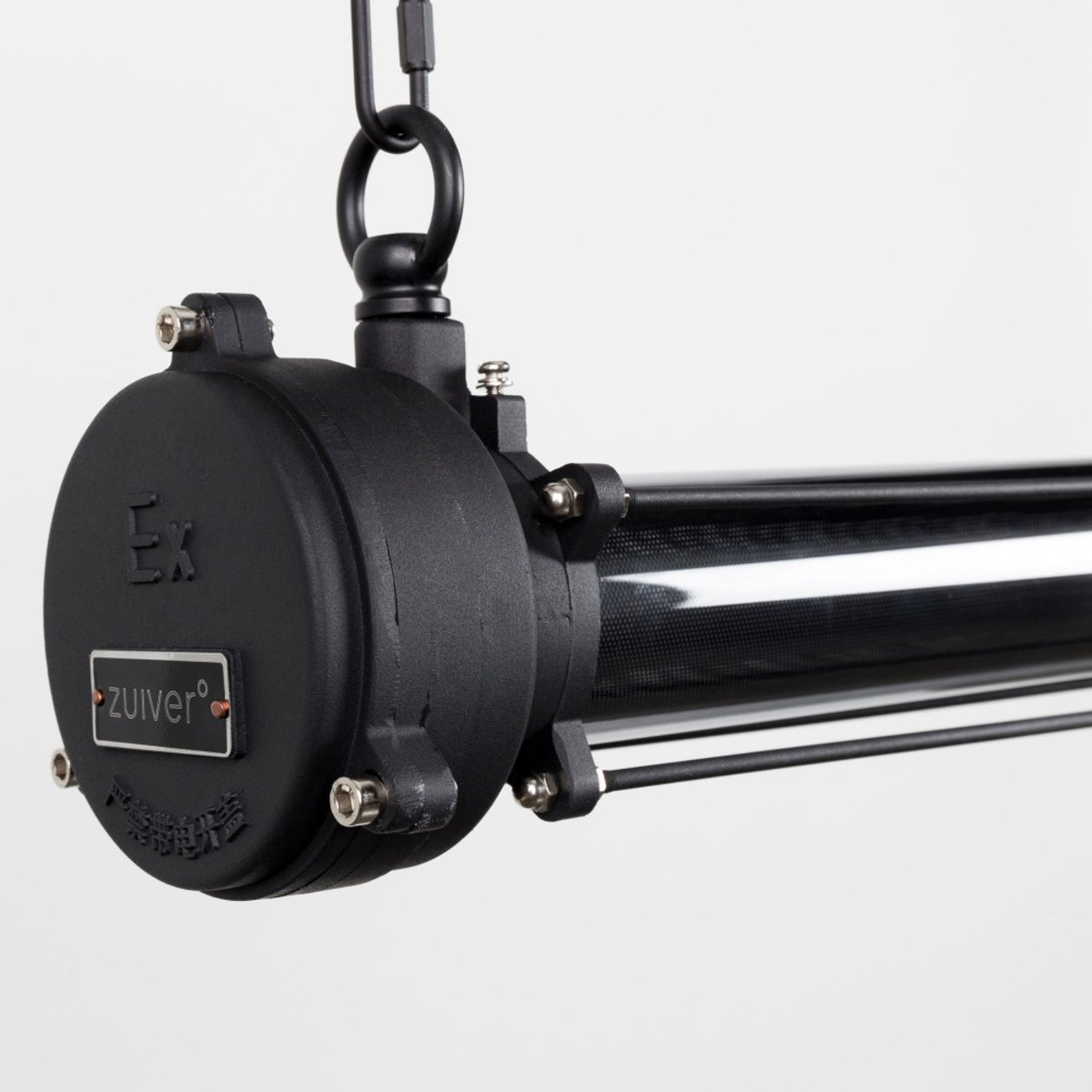 Suspension industrielle métal XL- PRIME noir, ZUIVER