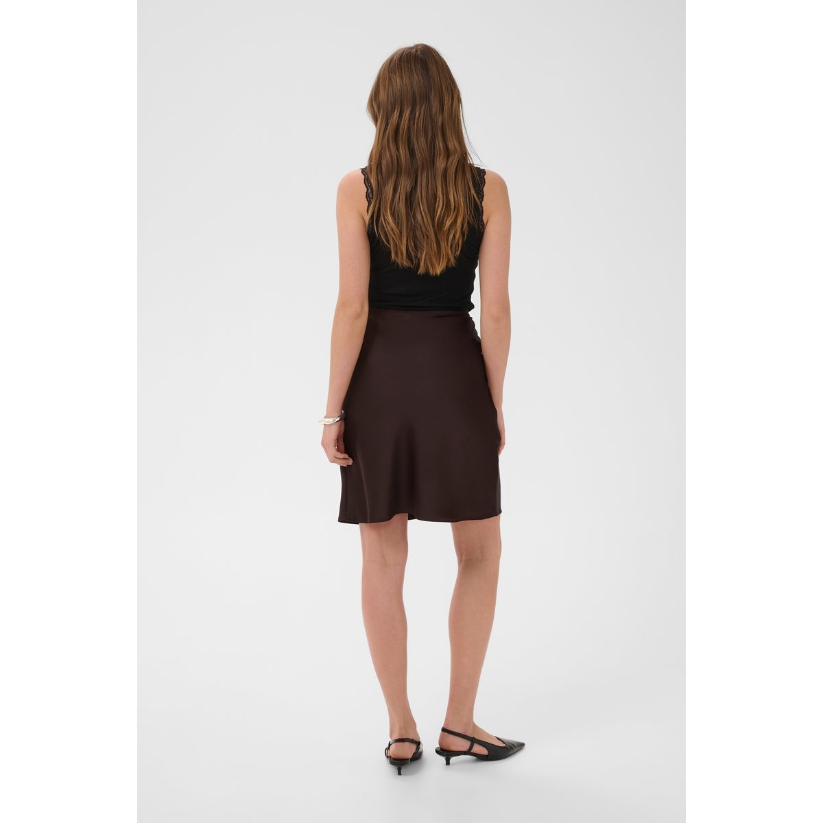 Jupe - tissage léger marron coffee bean, KAFFE