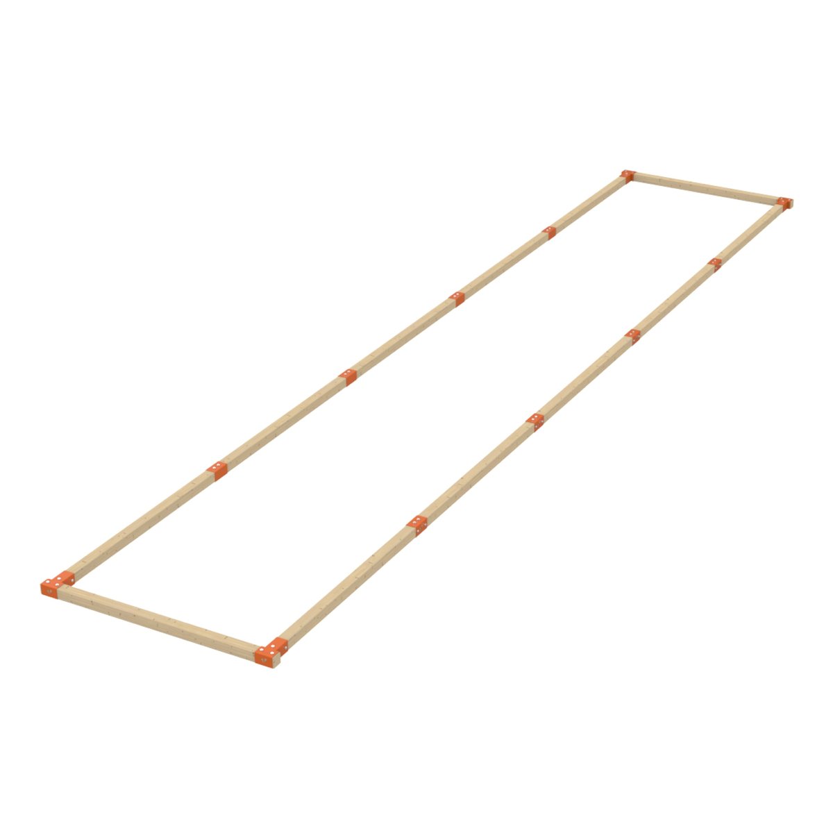Terrain de pétanque Terrain de pétanque 10 x 2 M marron - orange, TP TOYS