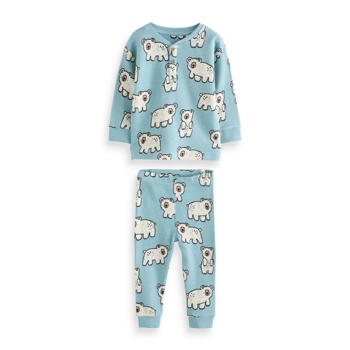 Pyjama douillet, lot de 3 stompy animal entièrement gris anthracite/bleu, NEXT