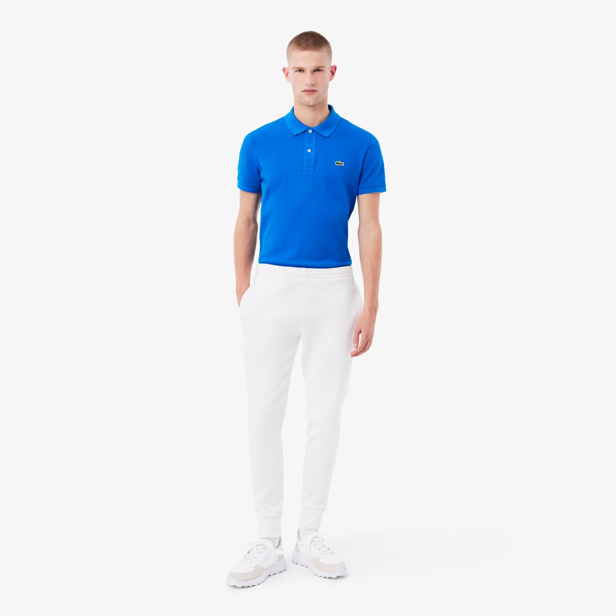 Pantalon de survêtement slim fit blanc-001, LACOSTE