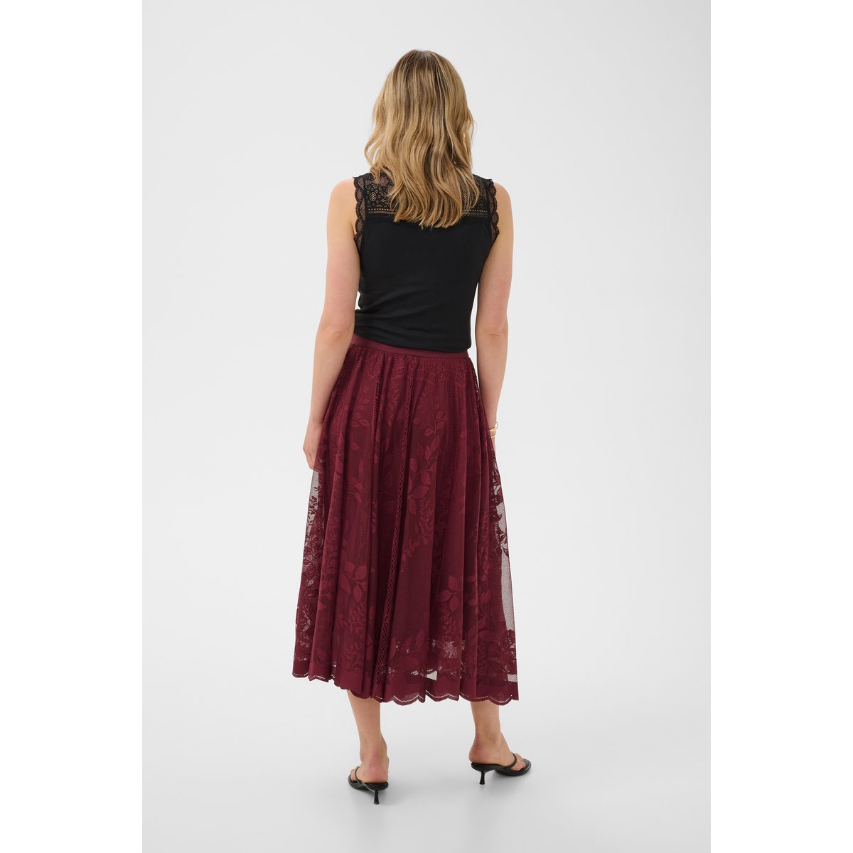 Jupe casual bordeaux zinfandel, CREAM