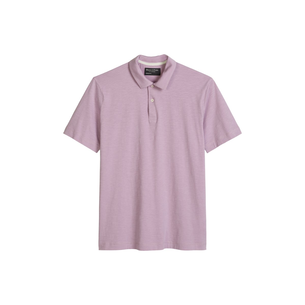 DfC Polo en jersey slub regular en coton bio doux violett, MARC O'POLO