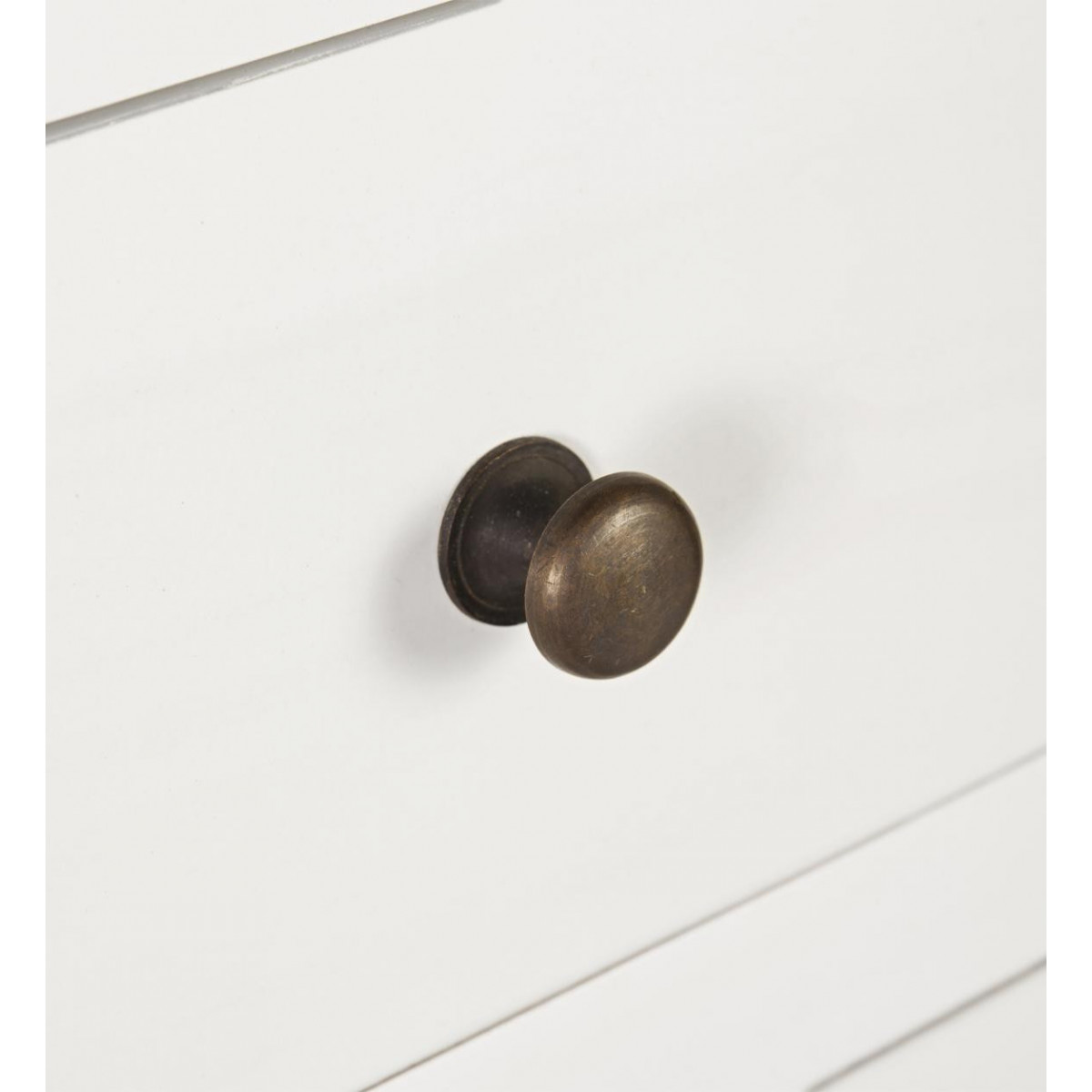 Chiffonnier 6 tiroirs bronze - MÉLICIA blanc, DECORATION D’AUTREFOIS
