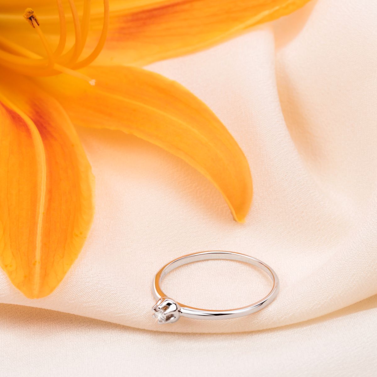 Bague en or blanc 375 B-CLASSIC argent, BLUESPIRIT