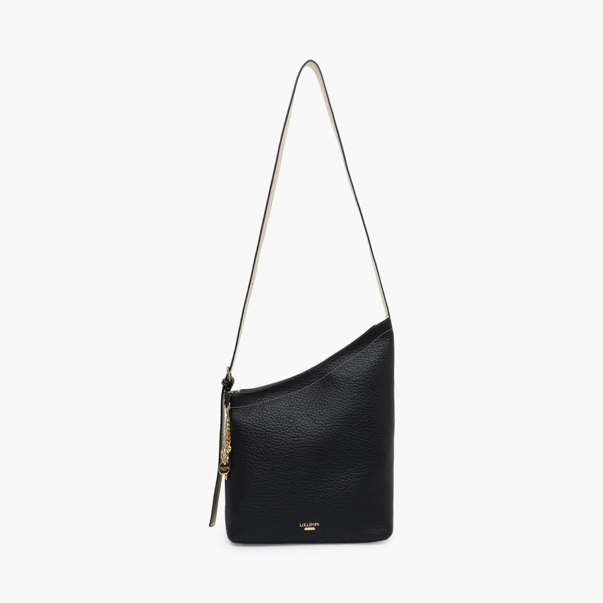 Sac hobo Todora M noir,doré, LOLLIPOPS