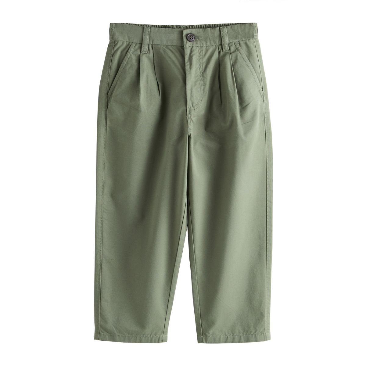 Pantalon chino à pinces vert kaki, NEXT