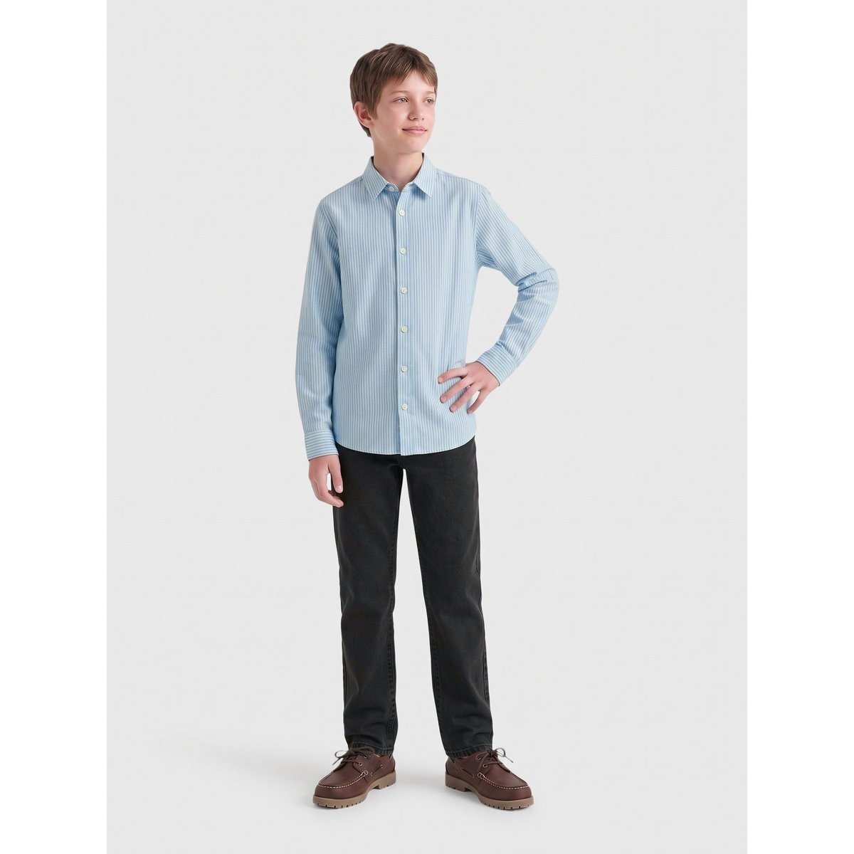 Coupe Regular black denim 1, ONLY & SONS JUNIOR