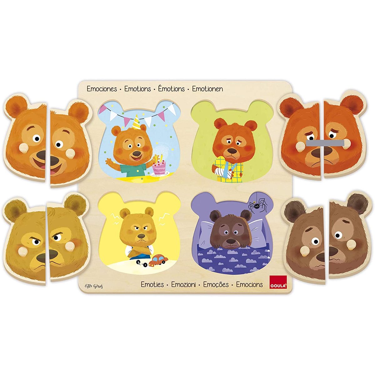 Puzzle émotions beige, GOULA
