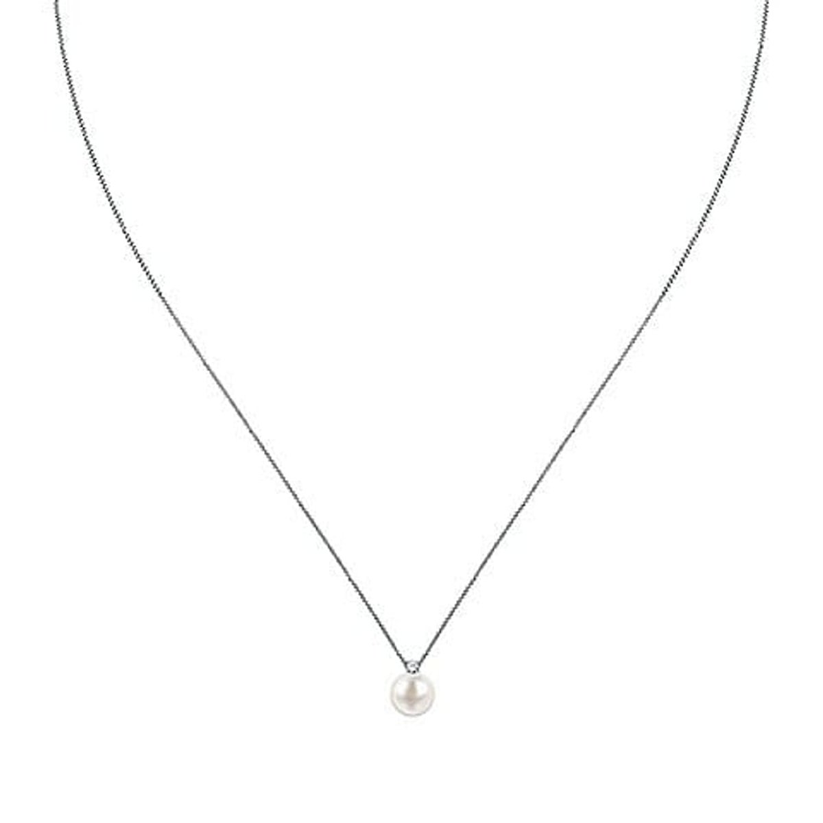 Colliers en Oxyde De Zirconium/or 375/1000/perle De Culture et Perle de Culture argent et blanc, CLEOR