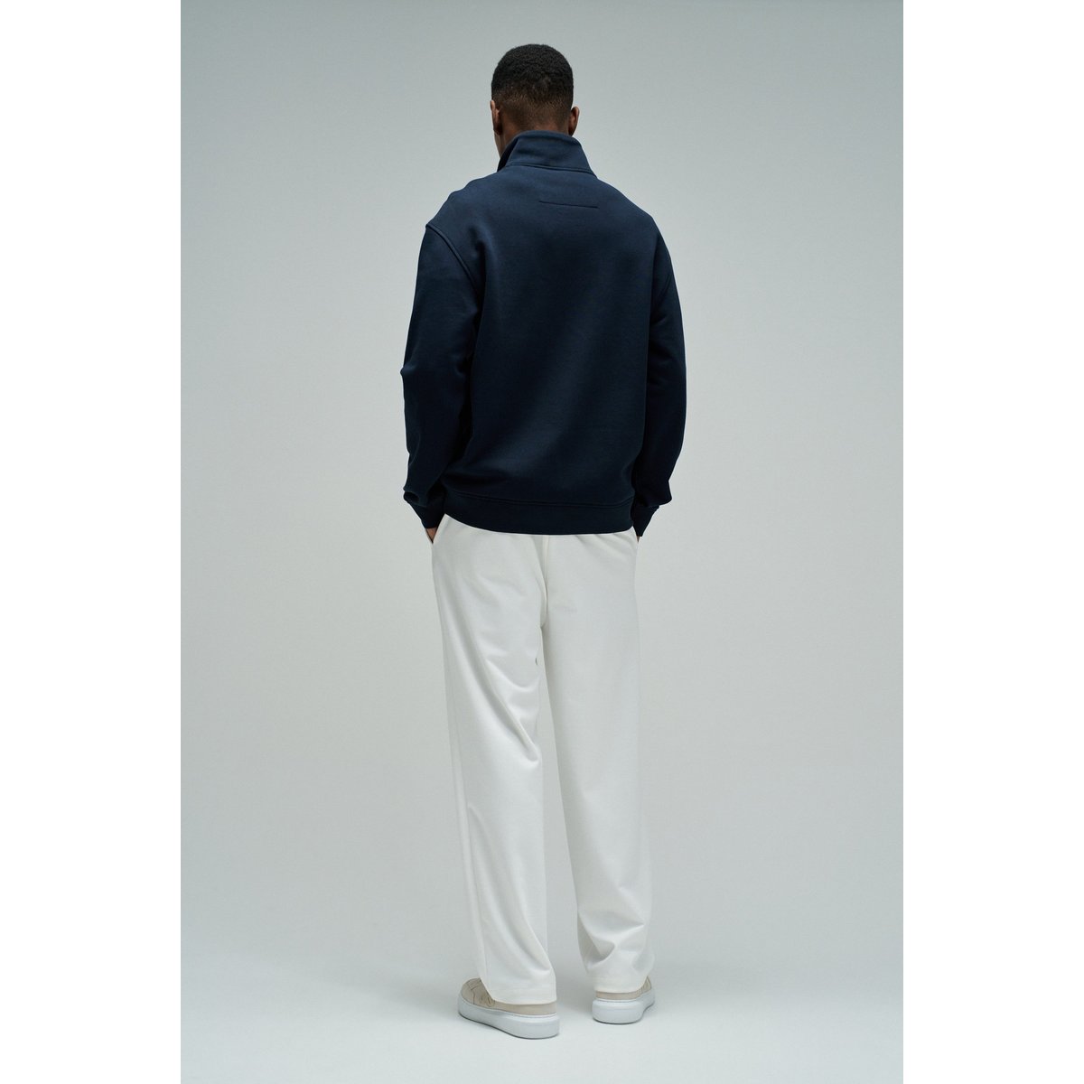 SWEATSHIRT AVEC MI-FERMETURE bleu foncé, SALSA JEANS