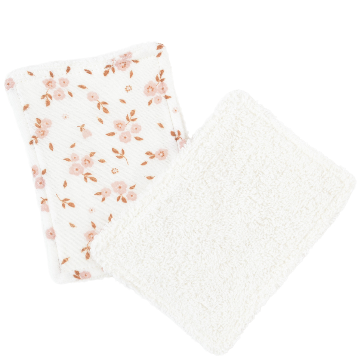 Lot de 12 lingettes lavables coton bio THAÏS ecru, LITTLE CREVETTE