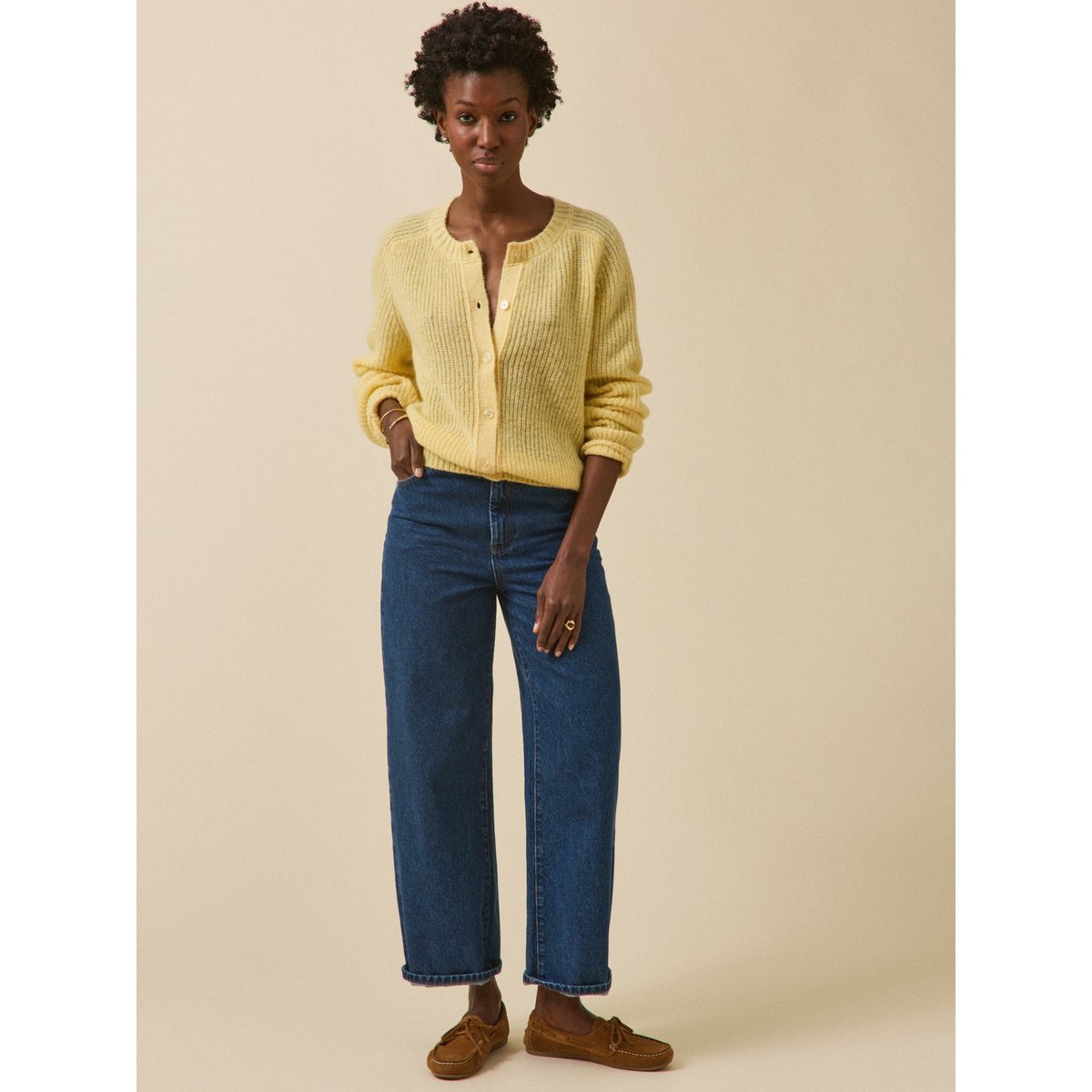 Gilet avec laine, alpaga et mohair sun, CYRILLUS