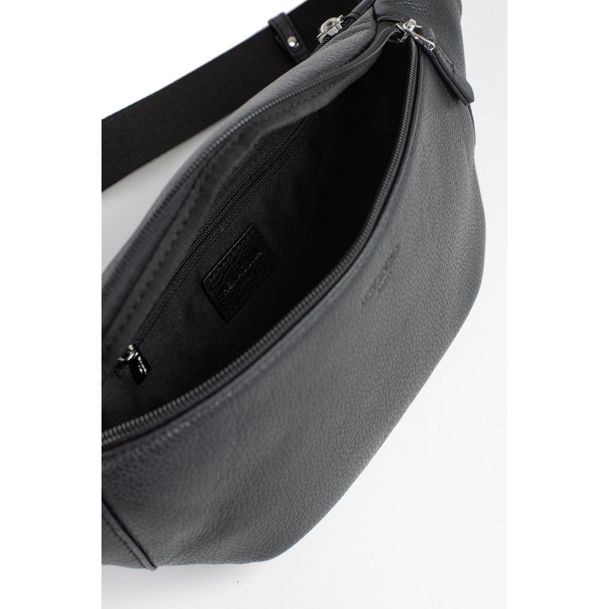 Sac banane CHESTER noir, HEXAGONA