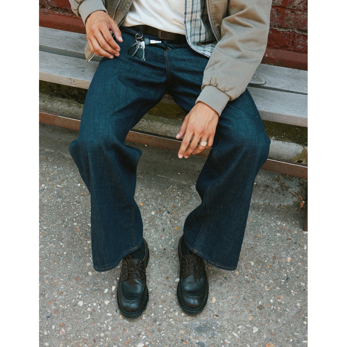 Derbies KADE cuir grainé marron, ODAJE