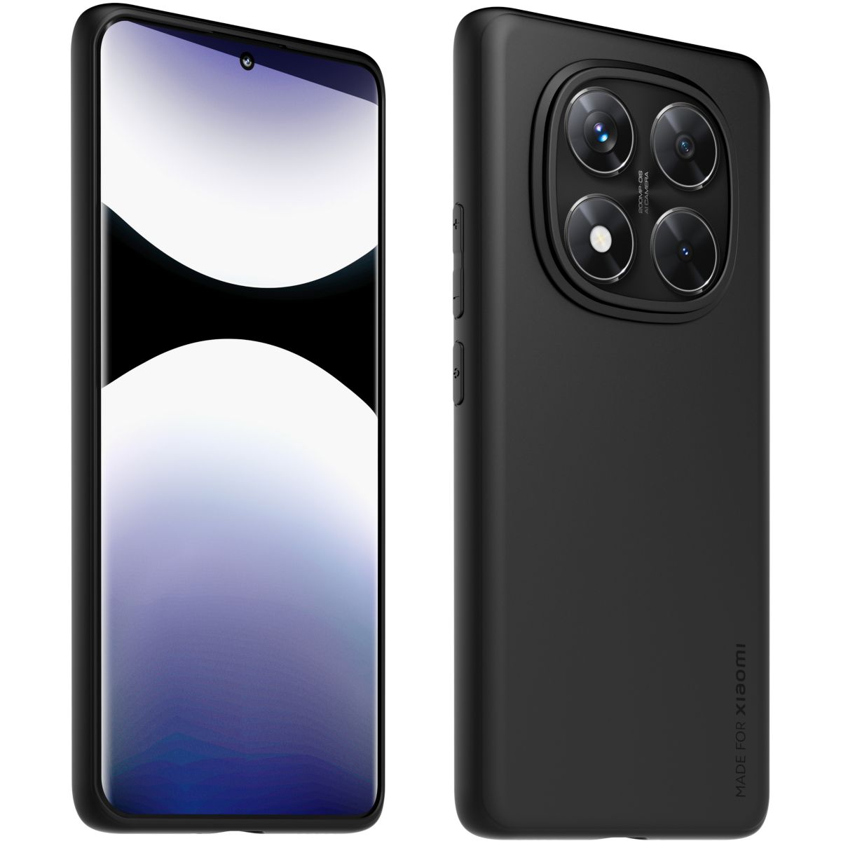 Coque Redmi Note 14 Pro+ 5G Noir couleur unique, XIAOMI